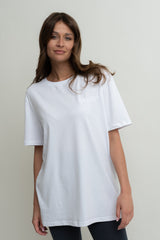 WHITE OVERSIZED T-SHIRT - HURON