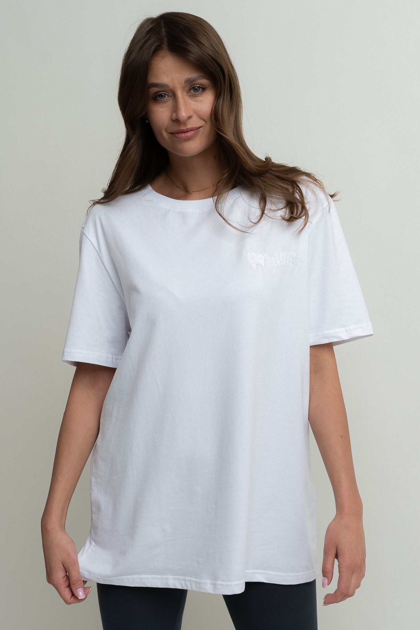 WHITE OVERSIZED T-SHIRT - HURON