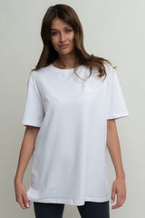WHITE OVERSIZED T-SHIRT - HURON