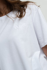 WHITE OVERSIZED T-SHIRT - HURON