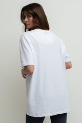 WHITE OVERSIZED T-SHIRT - HURON