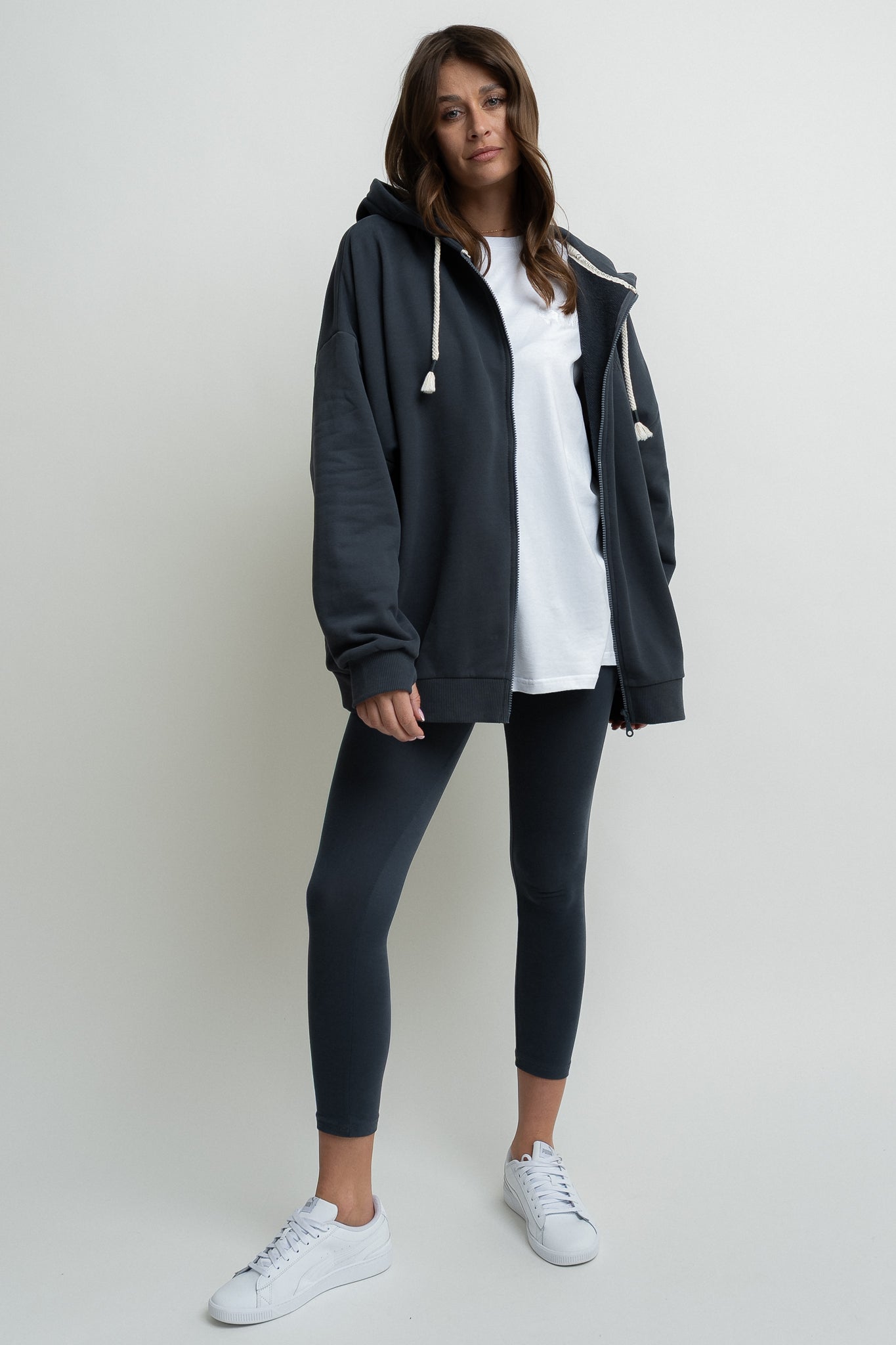 WHITE OVERSIZED T-SHIRT - HURON
