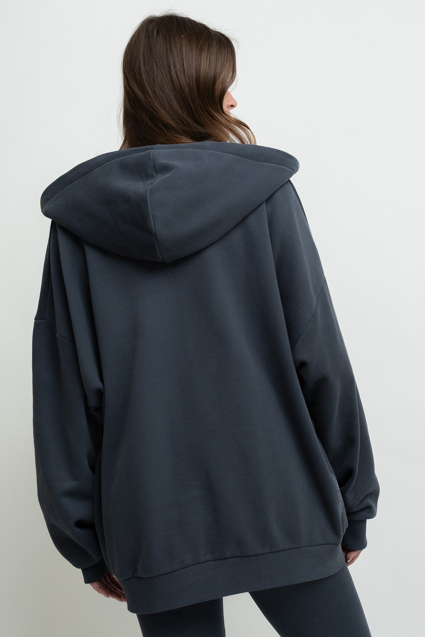 GRAPHITE ZIP-UP HOODIE - NIKO
