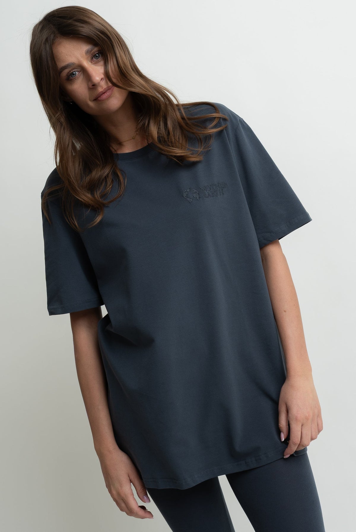 GRAY OVERSIZED T-SHIRT - HURON