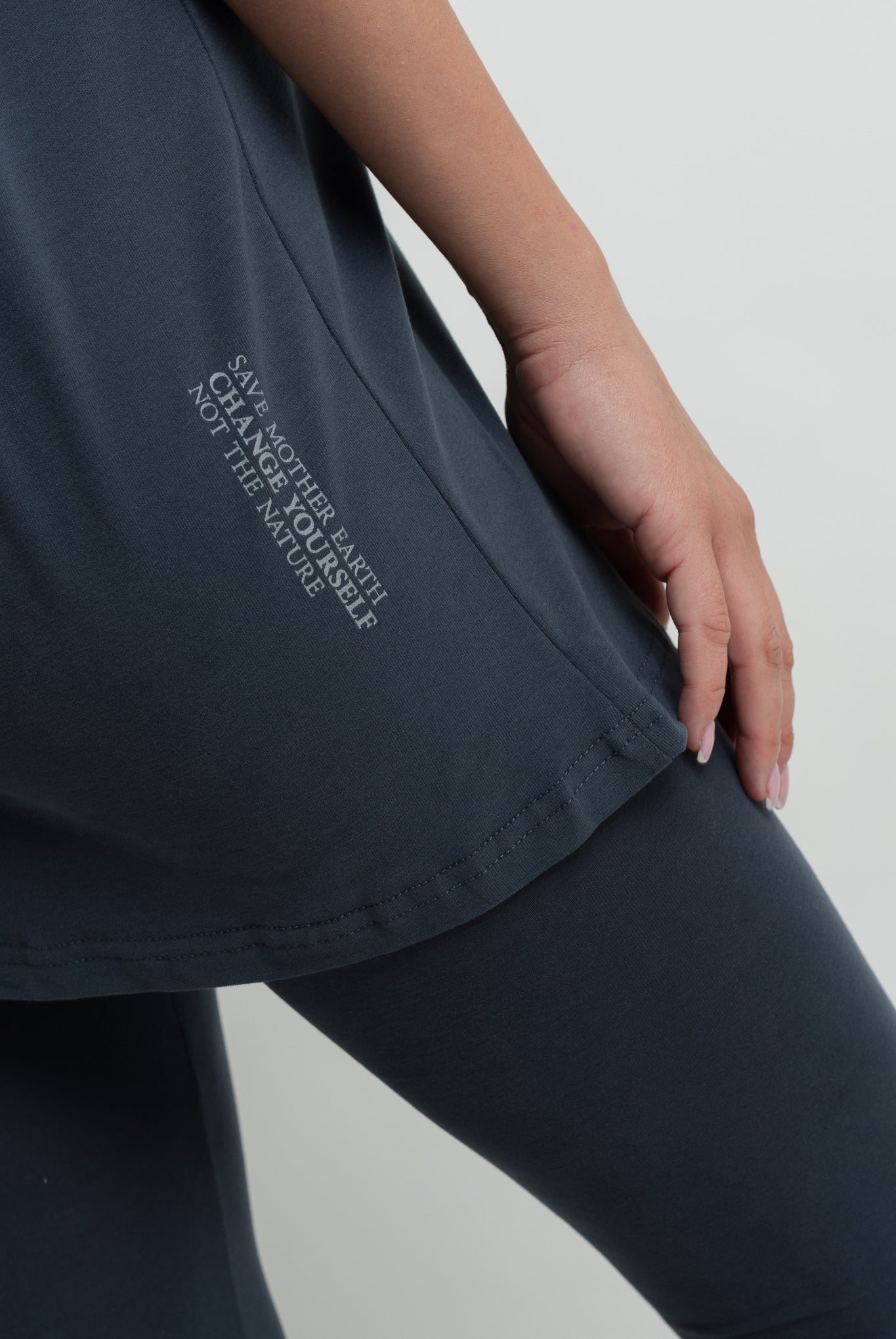 GRAY OVERSIZED T-SHIRT - HURON