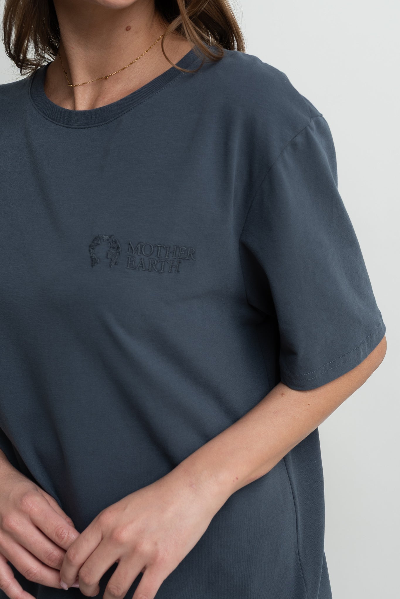GRAY OVERSIZED T-SHIRT - HURON