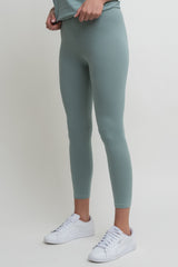 GREEN COTTON LEGGINGS - LUIZIANA