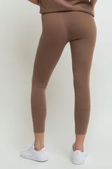 BROWN COTTON LEGGINGS - LUIZIANA