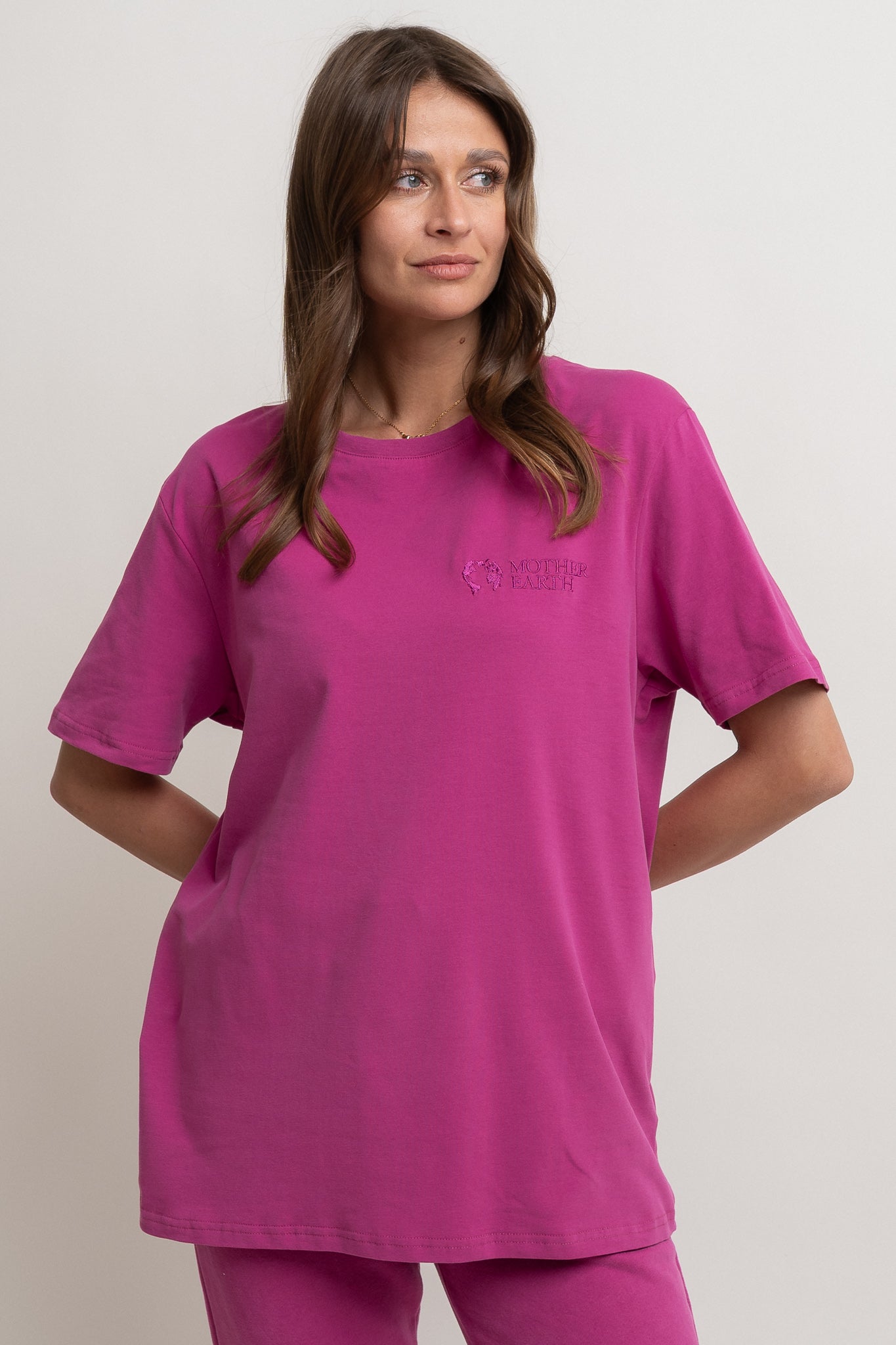 PINK OVERSIZED T-SHIRT - HURON