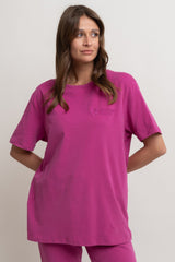 PINK OVERSIZED T-SHIRT - HURON