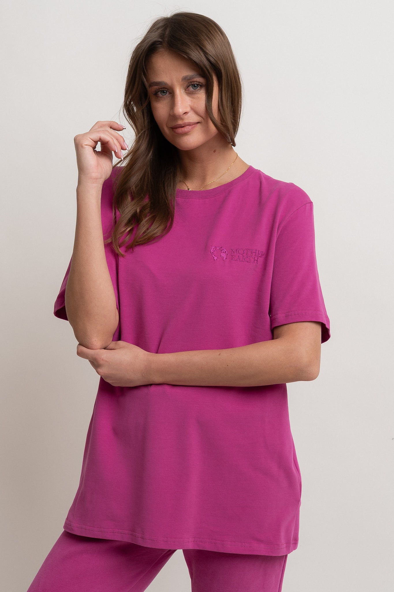 PINK OVERSIZED T-SHIRT - HURON