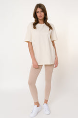 ECRU OVERSIZED T-SHIRT - HURON