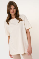 ECRU OVERSIZED T-SHIRT - HURON
