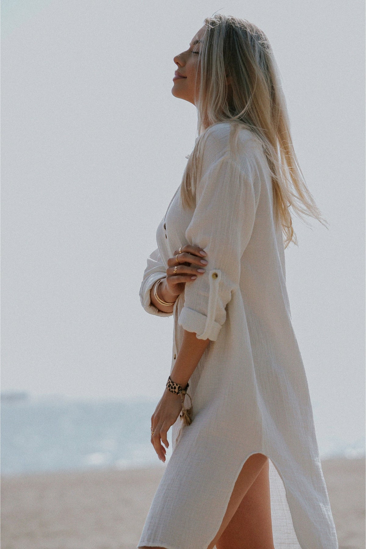 ECRU MUSLIN DRESS – NIOBE