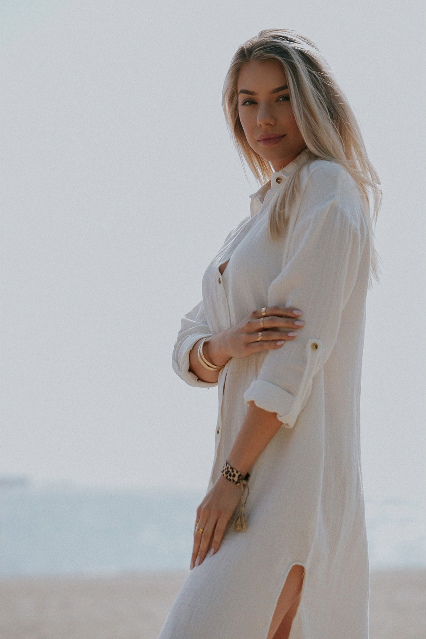 ECRU MUSLIN DRESS – NIOBE