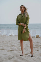 GREEN MUSLIN DRESS – NIOBE