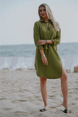 GREEN MUSLIN DRESS – NIOBE
