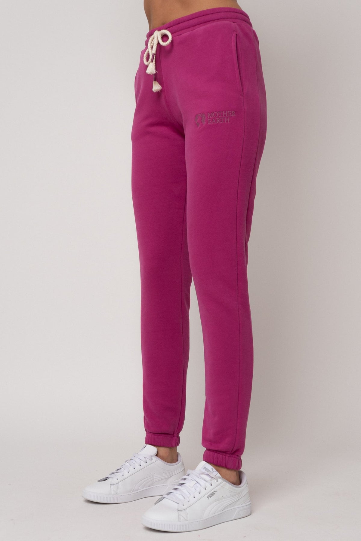 FITTED LONG PINK SWEATPANTS - ITAKA
