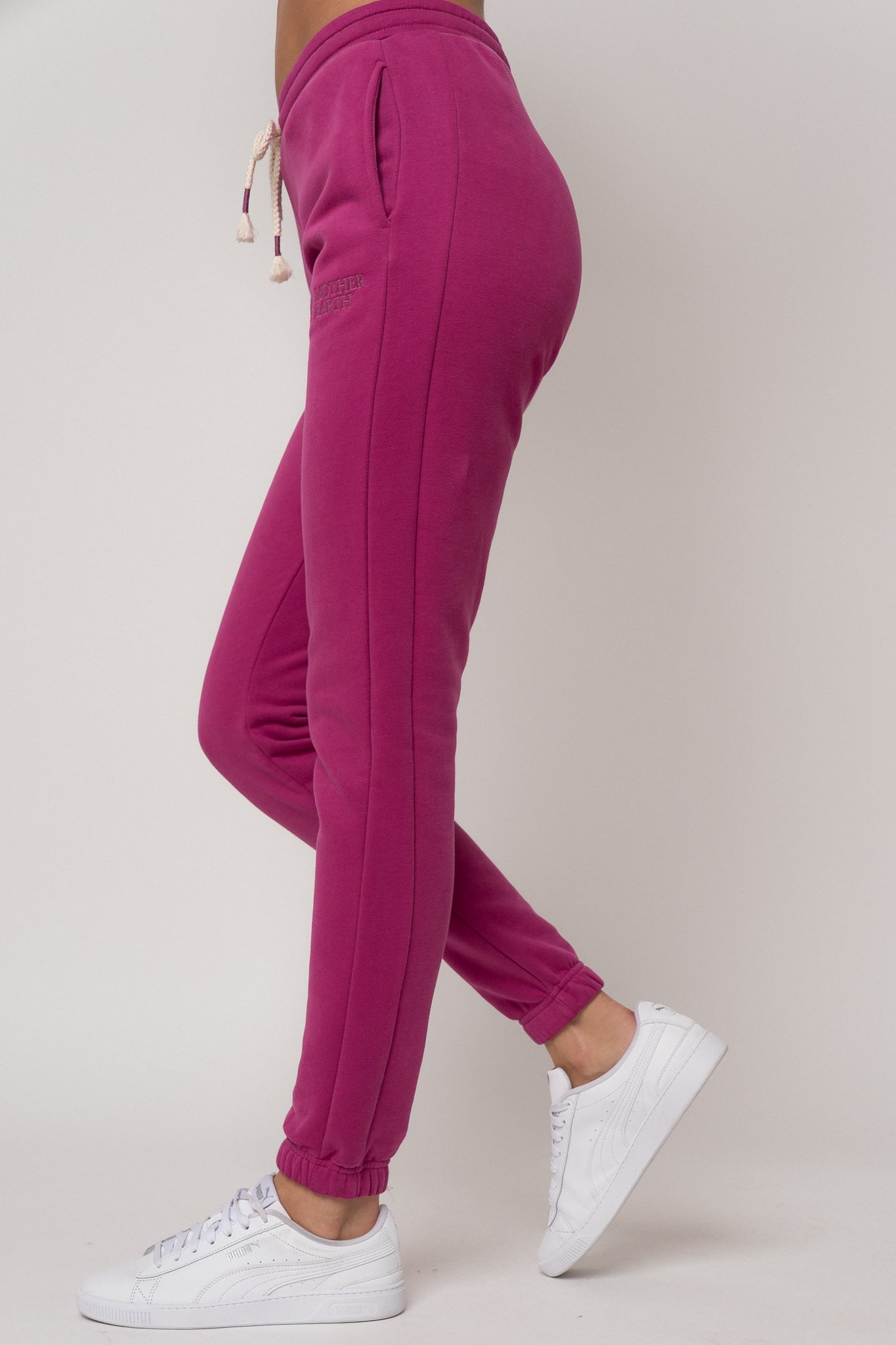 FITTED LONG PINK SWEATPANTS - ITAKA