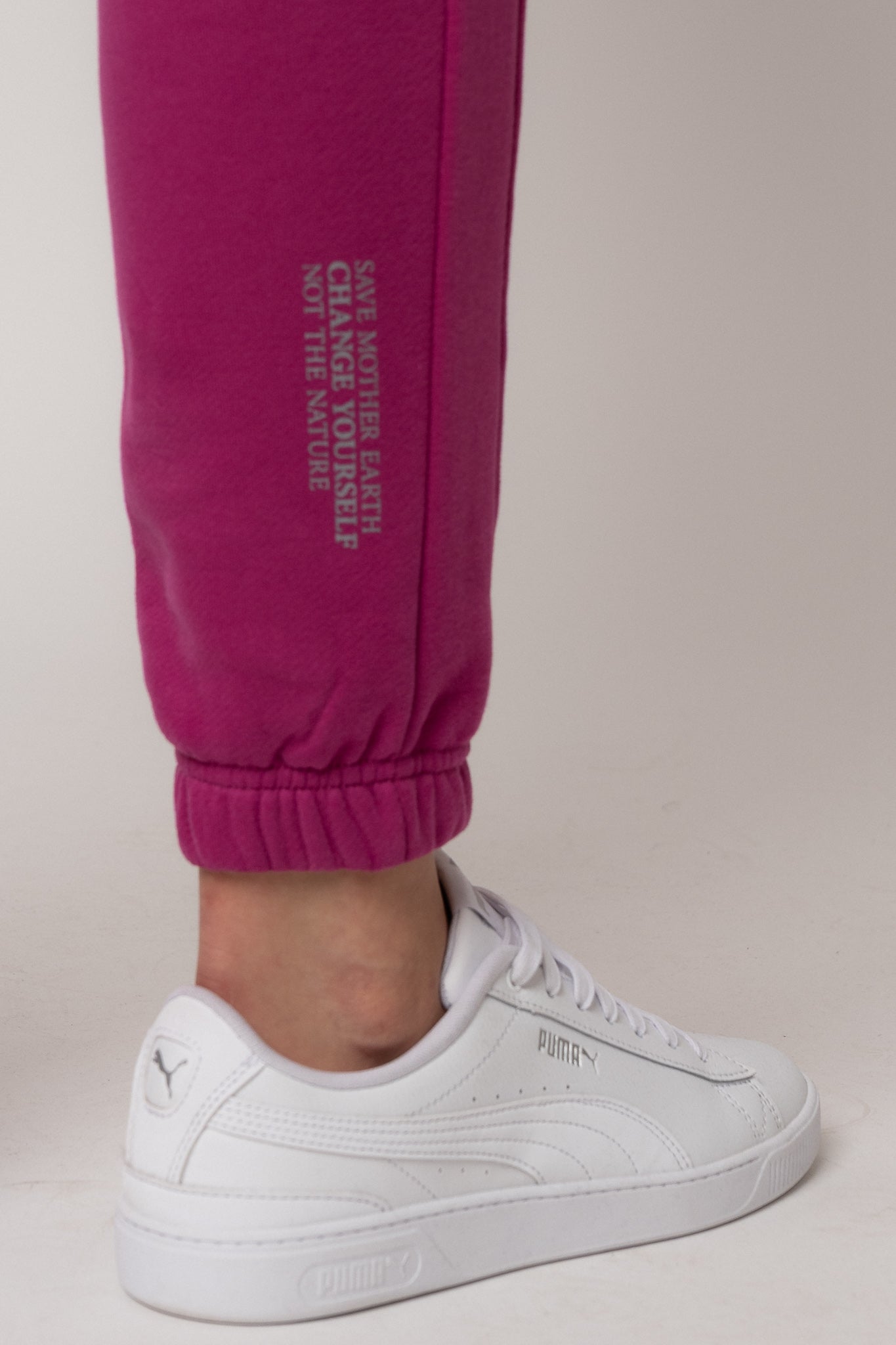 FITTED LONG PINK SWEATPANTS - ITAKA