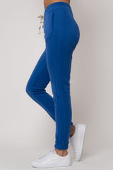 FITTED LONG BLUE SWEATPANTS - ITAKA