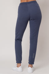 FITTED LONG NAVY BLUE SWEATPANTS - ITAKA