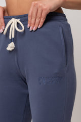 FITTED LONG NAVY BLUE SWEATPANTS - ITAKA