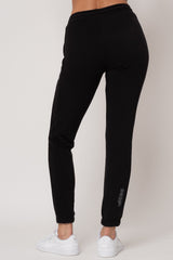 FITTED LONG BLACK SWEATPANTS - ITAKA