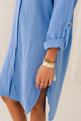 BLUE MUSLIN DRESS – NIOBE