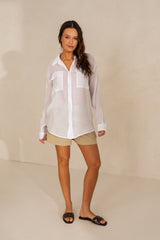 LONG-SLEEVE SHIRT WHITE – ISMENA