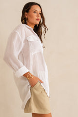 LONG-SLEEVE SHIRT WHITE – ISMENA