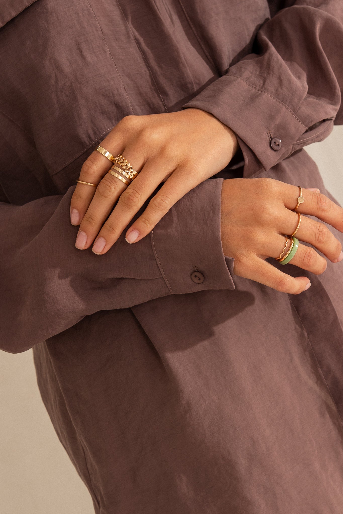 LONG-SLEEVE SHIRT BROWN – ISMENA