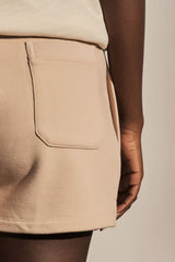 BEIGE SWEATSHIRT SHORTS - BALEARY