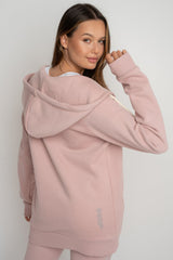 LIGHT PINK ZIP-UP HOODIE - ZANZIBAR