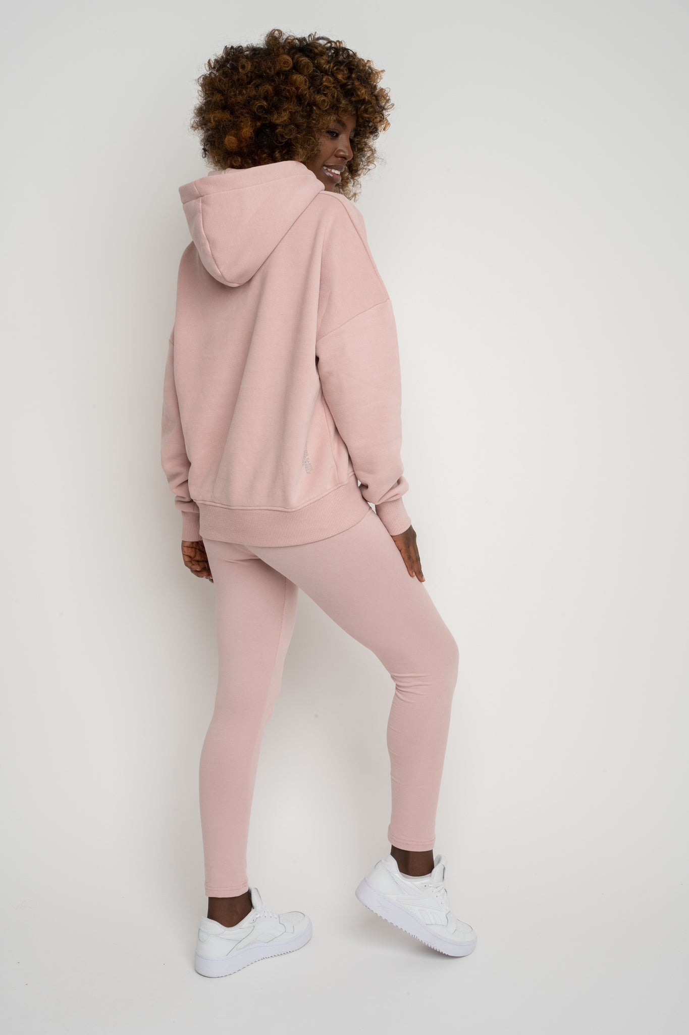 HOODED SWEATSHIRT LIGHT PINK – MURIA