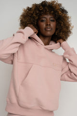 HOODED SWEATSHIRT LIGHT PINK – MURIA