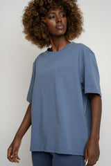 NAVY T-SHIRT - OYSTER