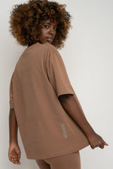 BROWN T-SHIRT - OYSTER