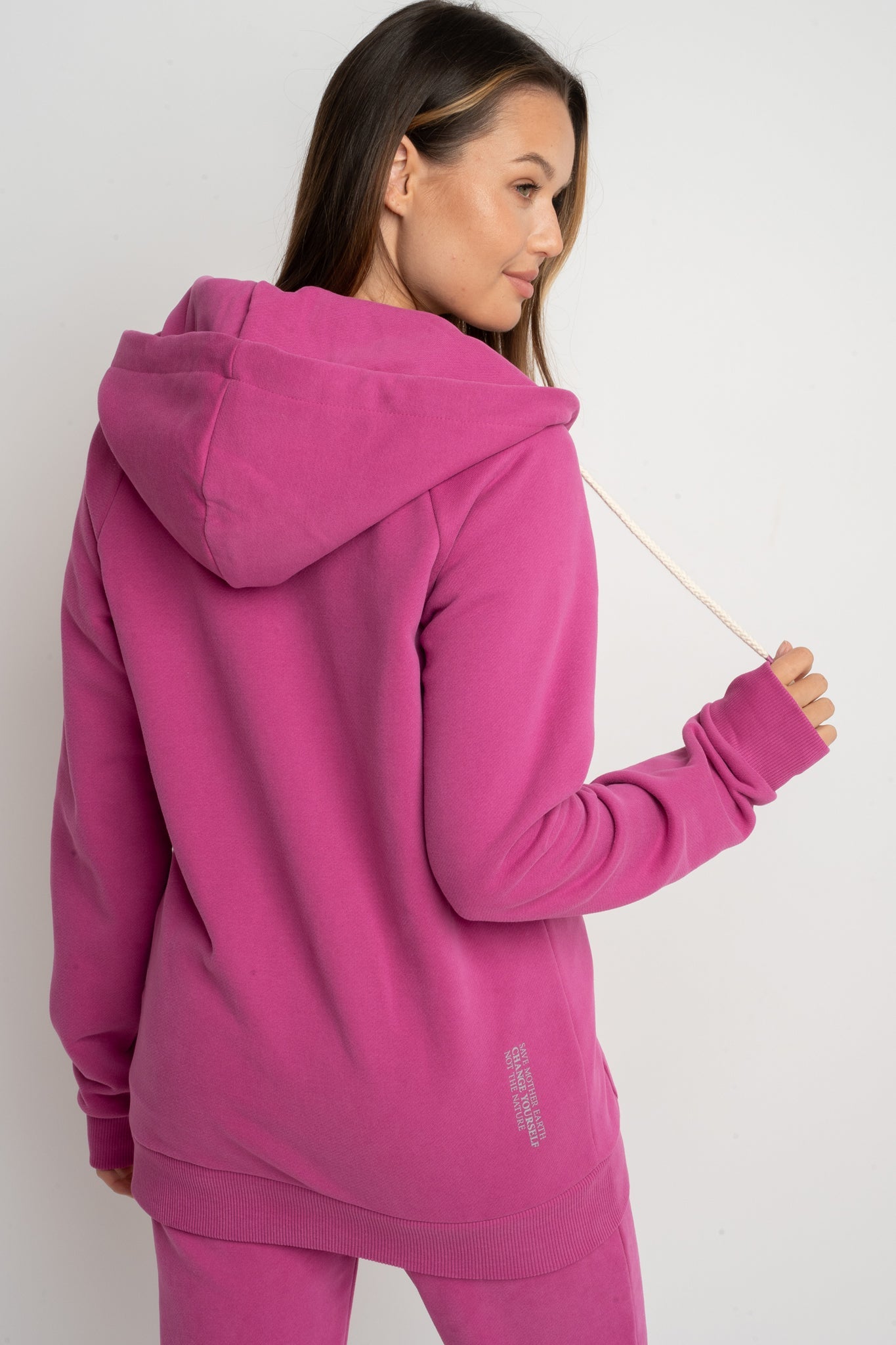 PINK ZIP-UP HOODIE - ZANZIBAR – Earth Soul