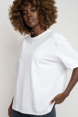 WHITE T-SHIRT - OYSTER