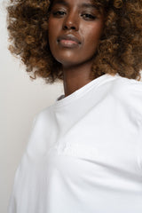 WHITE T-SHIRT - OYSTER