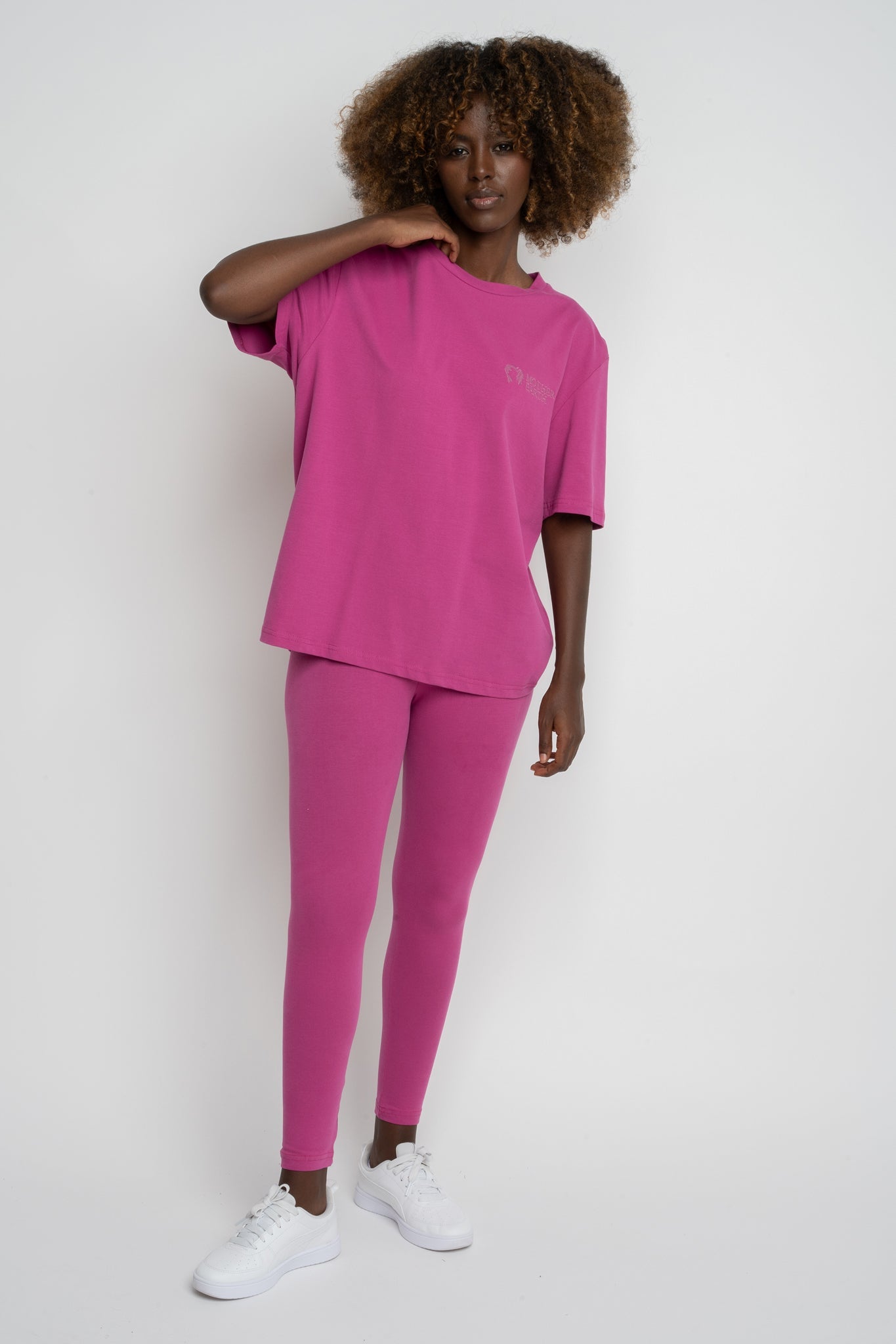 PINK COTTON LEGGINGS - LUIZIANA