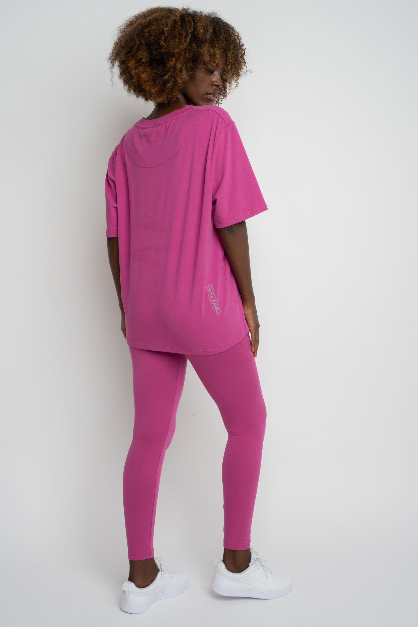 PINK COTTON LEGGINGS - LUIZIANA