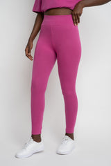 PINK COTTON LEGGINGS - LUIZIANA