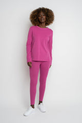 PINK LONG SLEEVE COTTON TOP – KANDY