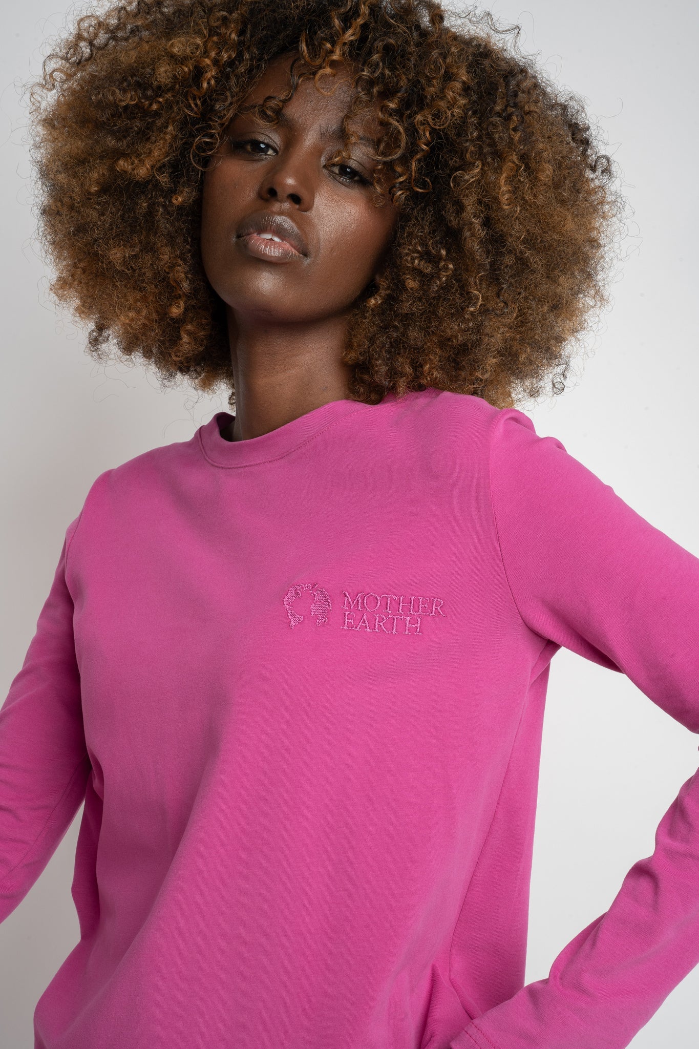 PINK LONG SLEEVE COTTON TOP – KANDY