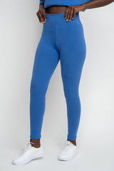 BLUE COTTON LEGGINGS - LUIZIANA