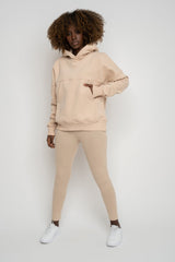 HOODED SWEATSHIRT BEIGE – MURIA
