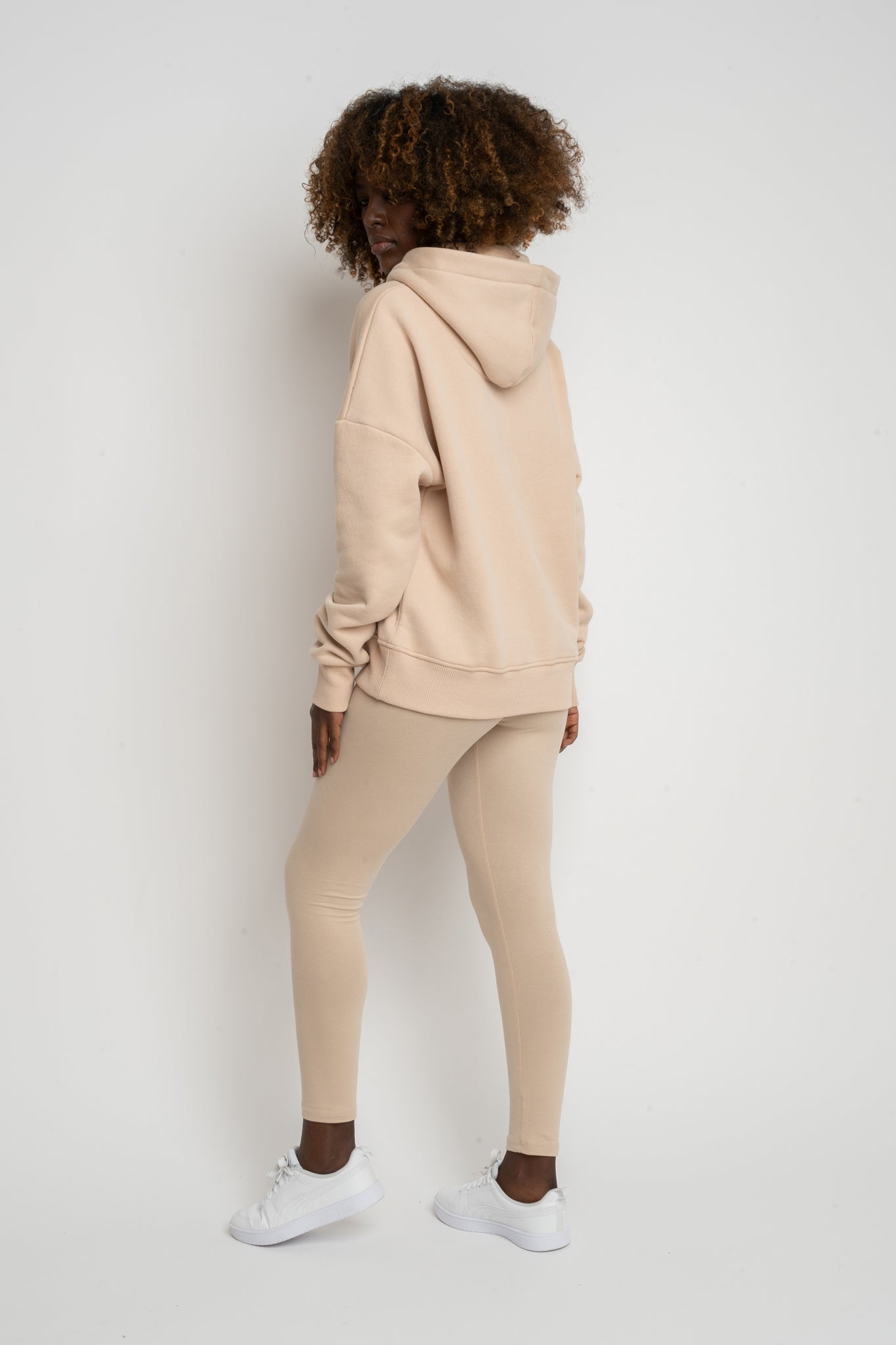 HOODED SWEATSHIRT BEIGE – MURIA