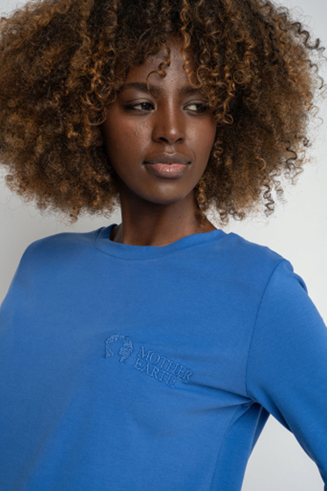 BLUE LONG SLEEVE COTTON TOP – KANDY